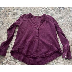 Free People Cotton Gauze Pullover